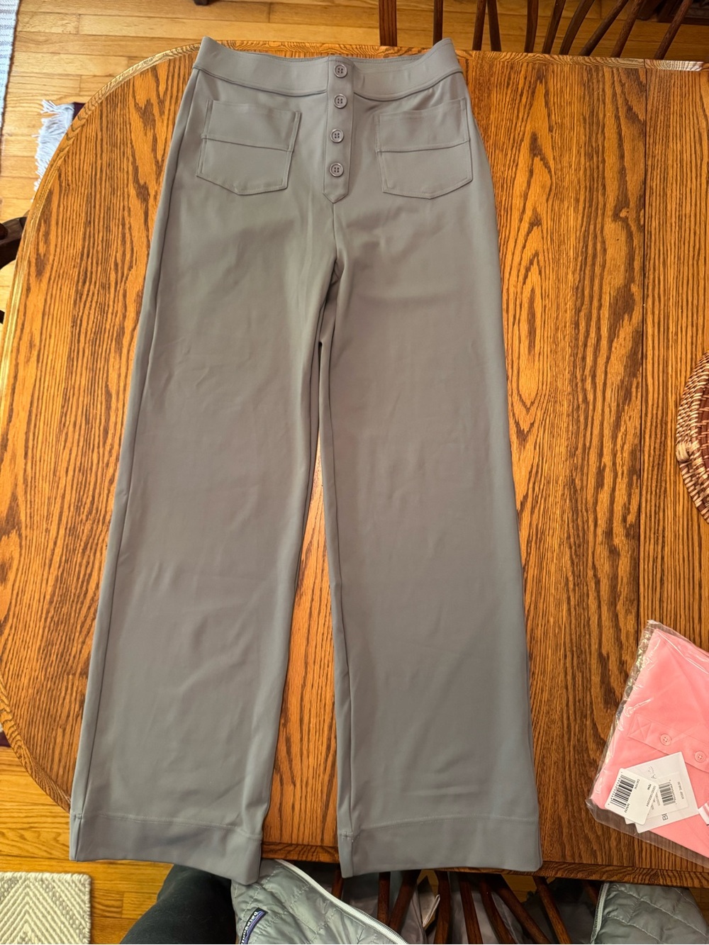 HALARA Gray High-Waist Wide-Leg Women’s Pants